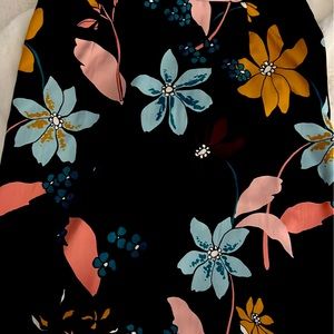 Floral pencil skirt